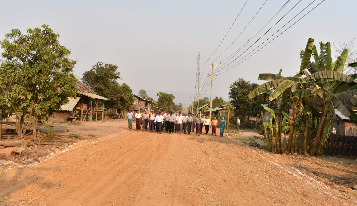 Earth road construction nearly completed in Gangaw Tsp | Myanmar ...